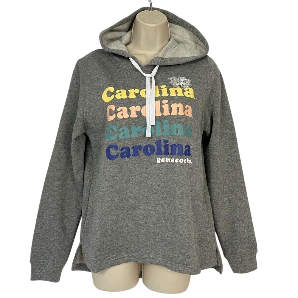 South Carolina Gamecocks Hoodie Sweatshirt Womens Small Champion Retro Gray NCAA